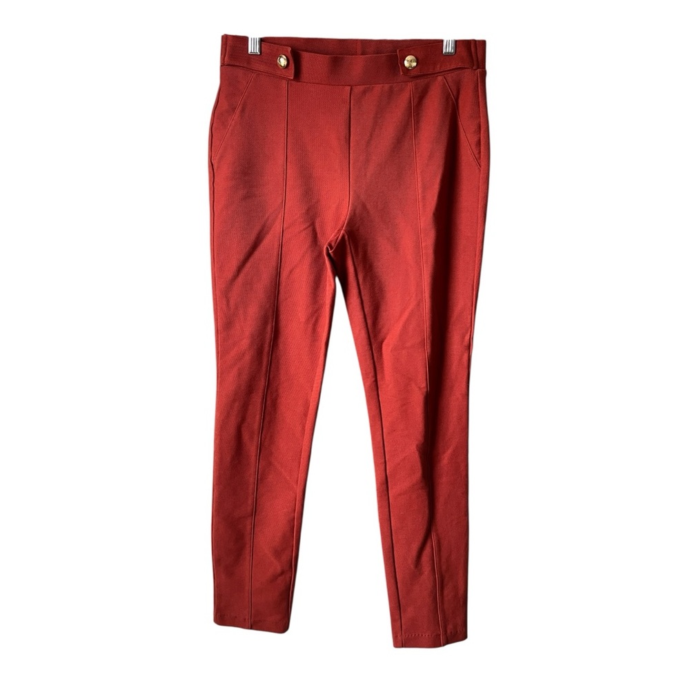 Michael Kors Burnt Orange Fitted Trouser Pants Womens‎ Medium